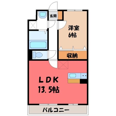 駅東公園前駅 徒歩6分 2階の物件間取画像